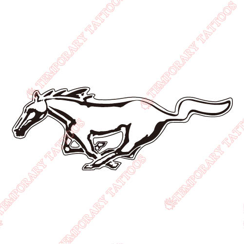 Mustang Customize Temporary Tattoos Stickers NO.2072